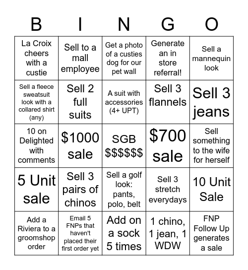 Max Bonus Catch Up Bingo Card