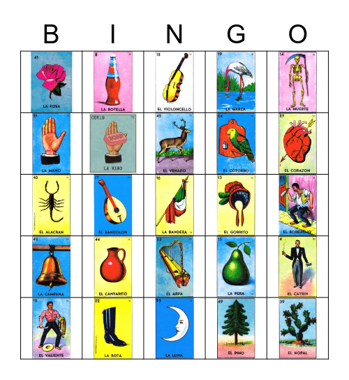 Loteria Bingo Card