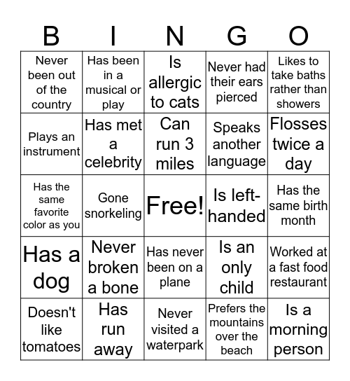 Ladies Retreat Bingo Card