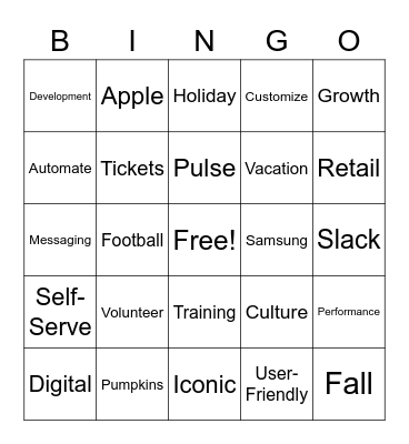 Meeting of the Minds Bingo Card