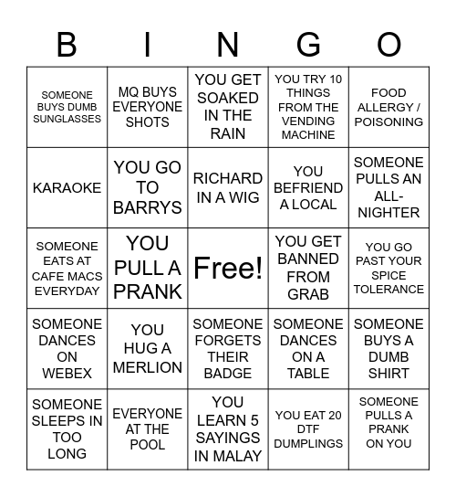 wave 4 bingo Card