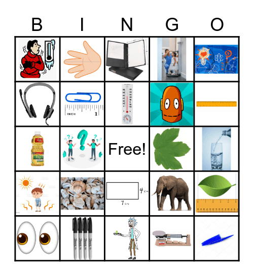 Measurement Bingo Card