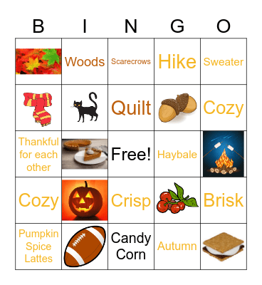 Hello Fall! Bingo Card
