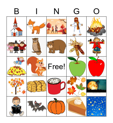 God's Harvest Bingo Card