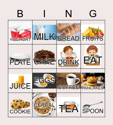 Breakfast Bingo Card