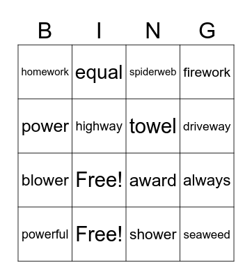 Bingo Card