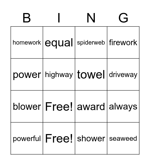 Bingo Card