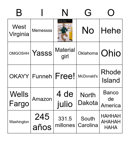 blank Bingo Card