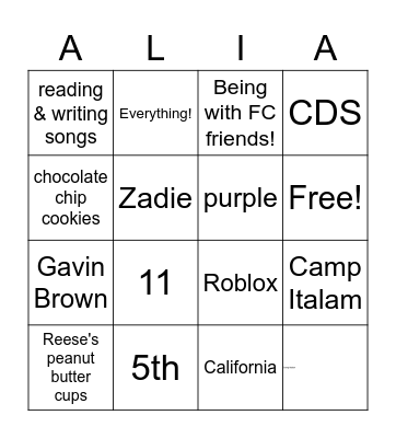 Happy Birthday... Bingo Card