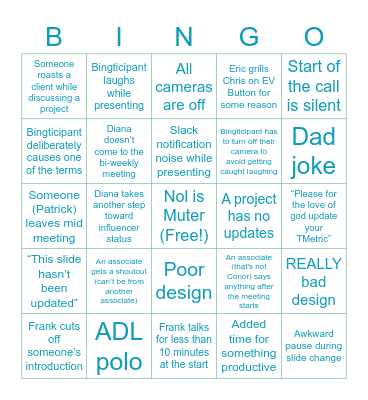 ADL Bi-Weekly Bingo Card