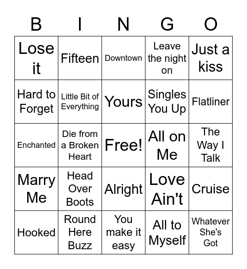 country-songs-everyone-should-know-bingo-card