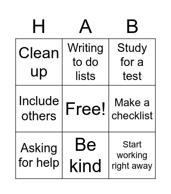 BE PROACTIVE Bingo Card