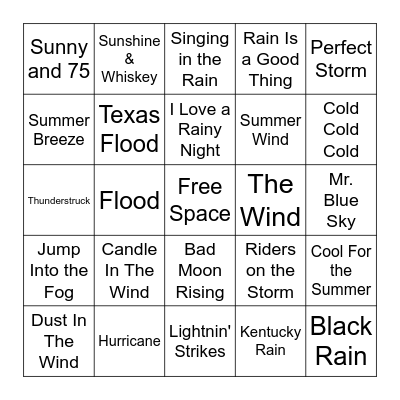 1977 #2 Bingo Card