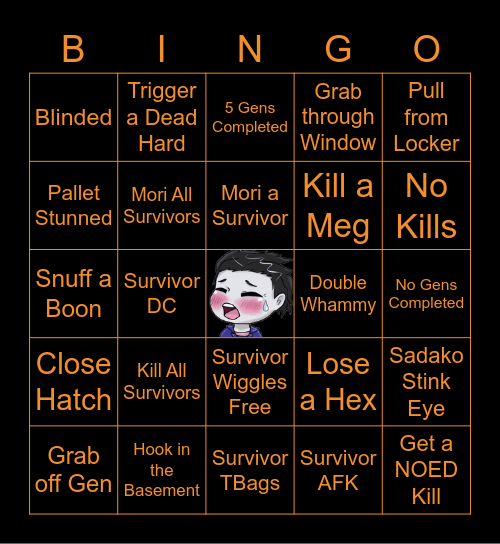 Dead by Daylight (Killer) Bingo Card