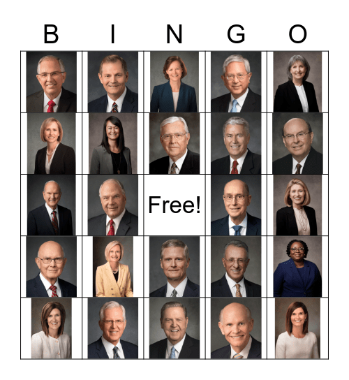 Church Leadership 2022 Bingo Card