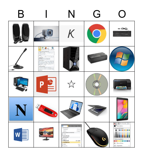 Informática Bingo Card