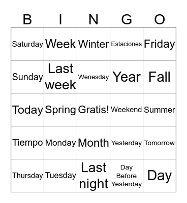 2 Bingo Card