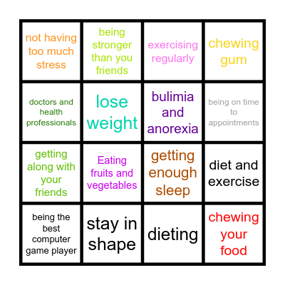 Exploring Debate 1 - Unit 2 Bingo Card