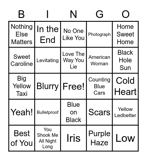 Donkeys - Traci's List Bingo Card