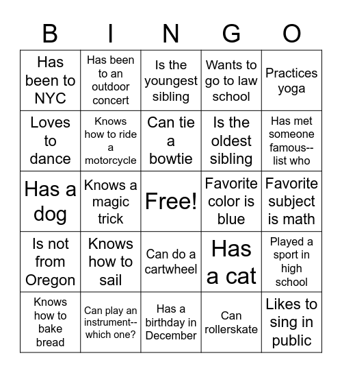 Professional Development Bingo Card