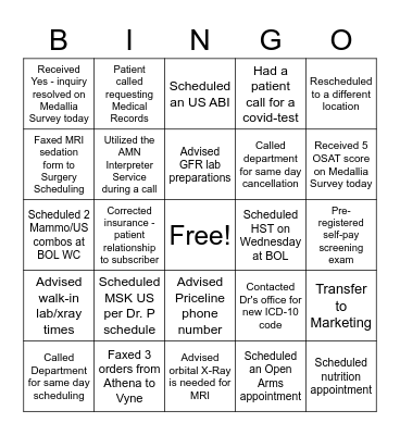 CS Bingo Card