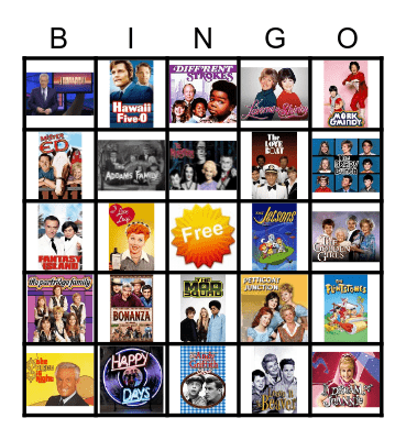 Classic TV Shows Bingo Card