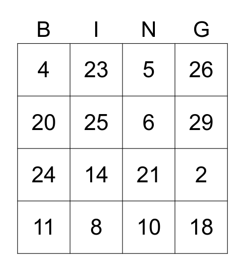 Silencio Loteria Bingo Card