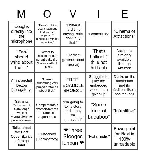 Bingo Card