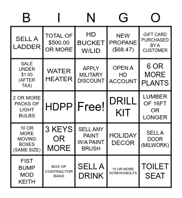 CAM & FRIENDS 2022 Bingo Card