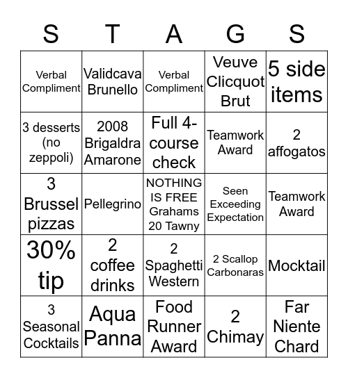 Bingo! Bingo Card
