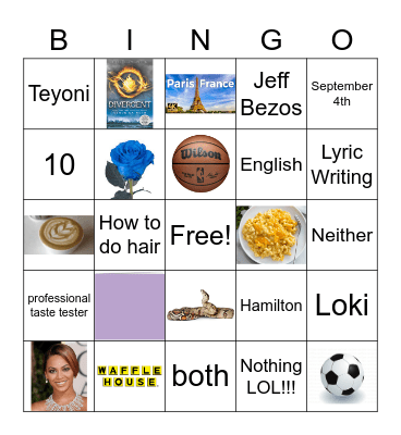 How well do you know Amora? Bingo Card