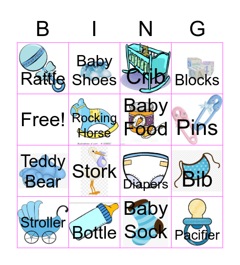 Baby Bingo Card