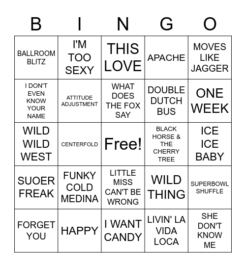 MISCELLANEOUS COVER ALL Bingo Card