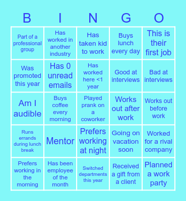 WFH Bingo!!! Bingo Card