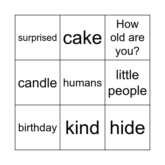 Bingo Card