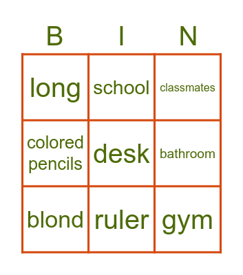 Let's go ! Bingo Card