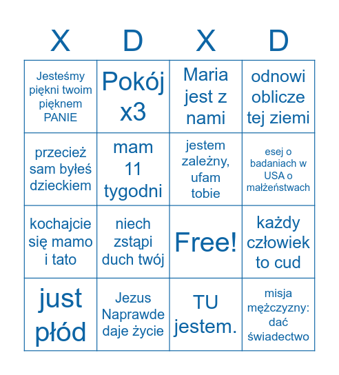 Bilbordy Fundacji Kornice Bingo Card