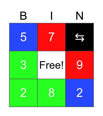UNO Bingo pau Bingo Card