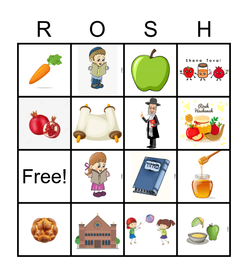 ROSH HASHANA BINGO! Bingo Card