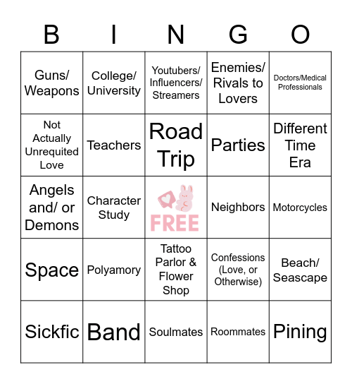 SOOBFEST Bingo Card