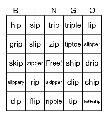 ip  - Bingo Card