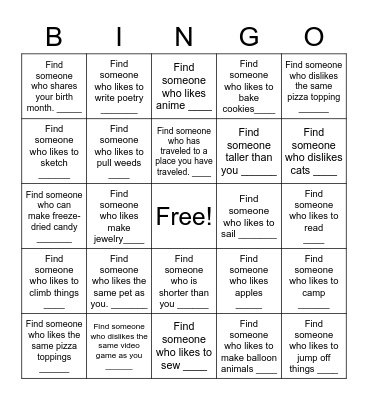 MAC Bingo September 22 Bingo Card