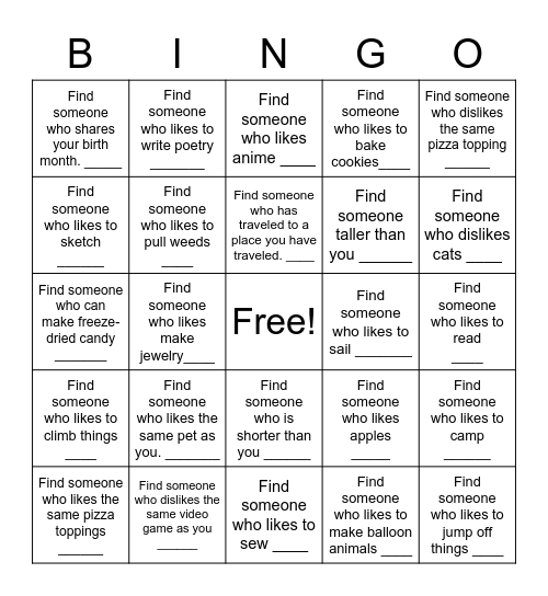 MAC Bingo September 22 Bingo Card