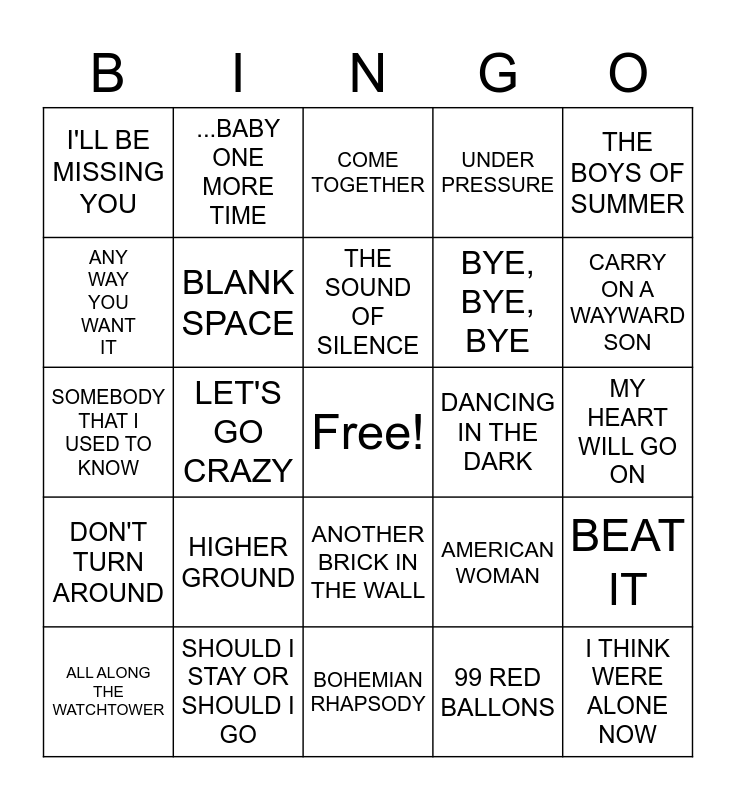 !!COVER THAT UP!! Bingo Card