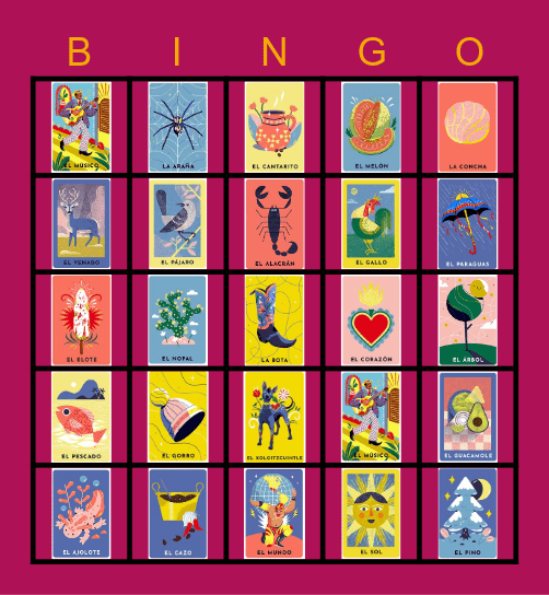 Loteria Bingo Card