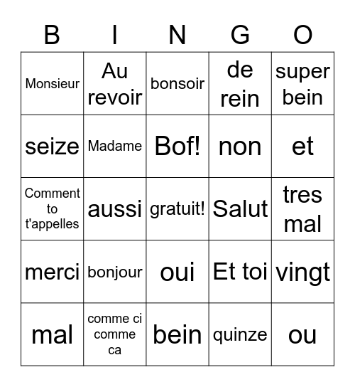 Sajdah Sheikh Bingo Card