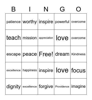 BINGO Wordle Bingo Card