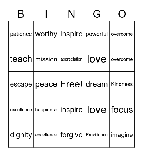 BINGO Wordle Bingo Card