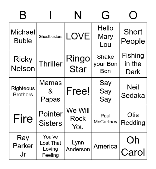 Gm 8 Oct 2022 Bingo Card