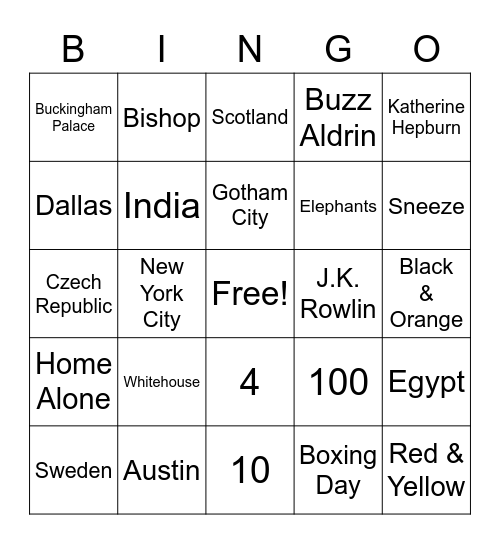 Gm 9 Oct 2022 6 pack Bingo Card